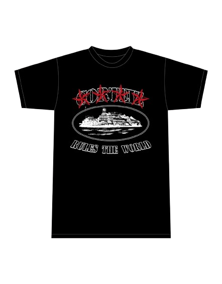 CORTEIZ 4STARZ ALCATRAZ T-SHIRT BLACK