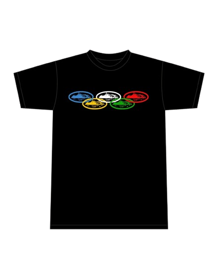 Corteiz Alcatraz Olympic T-shirt Black