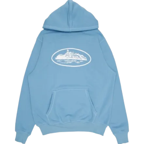 Corteiz Alcatraz Hoodie Blue